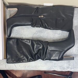 Jessica Simpson Minerva Black Slouchy Knee High Boots - Size 6.5